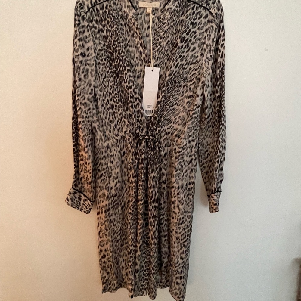 NWT Etcetera Serengeti Cinch Waist Dress Size 8